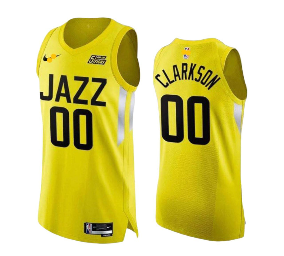 Utah Jazz Jordan Clarkson Yellow 22-23 – The Sports Portal