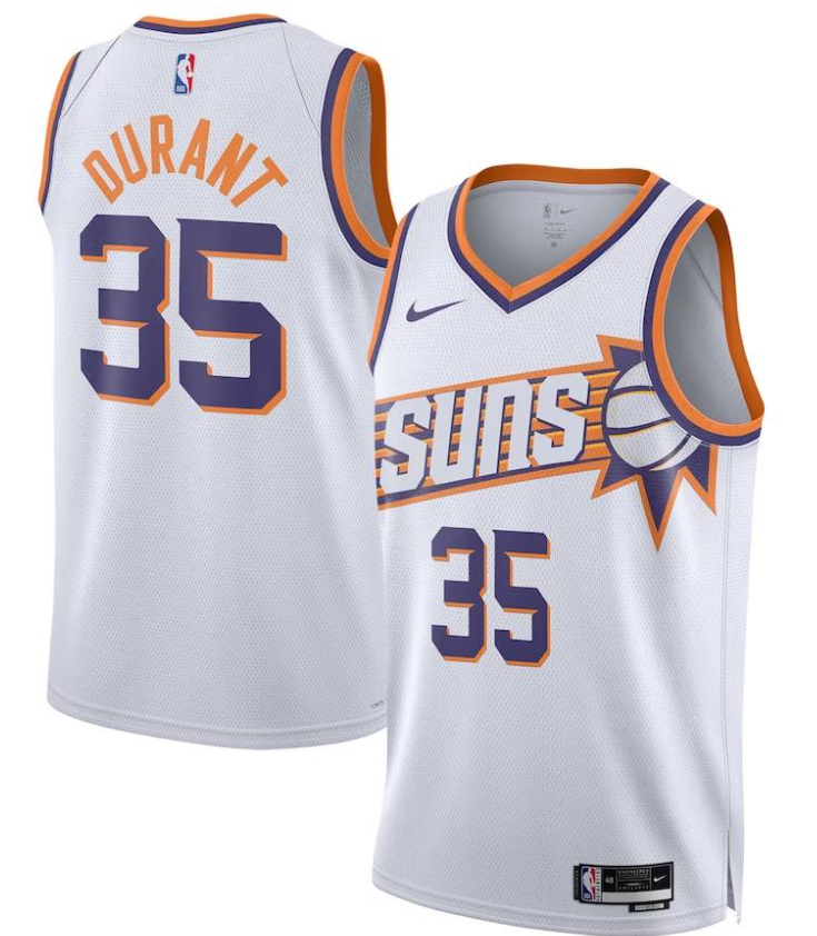 Kevin Durant White Phoenix Suns Swingman Jersey - Association Edition