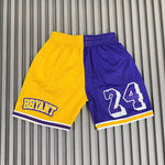 Just Don Retro Double Lakers Kobe Bryant Purlple and Yellow