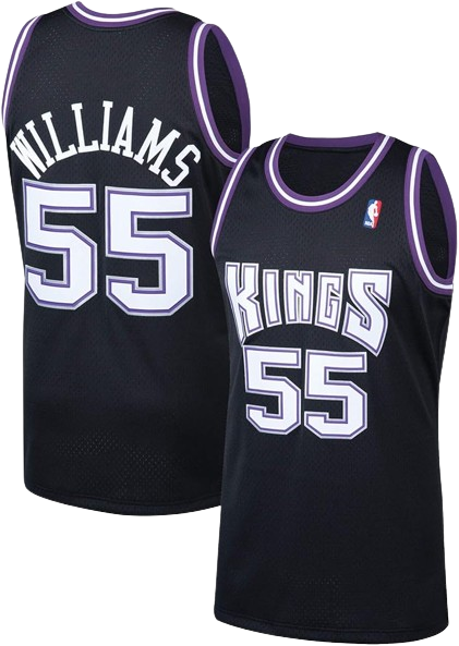 Jason Williams #55 Sacramento Kings Black 2000-01