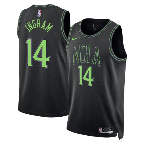 New Orleans Pelicans Nike City Edition Swingman Jersey 23 - Black - Brandon