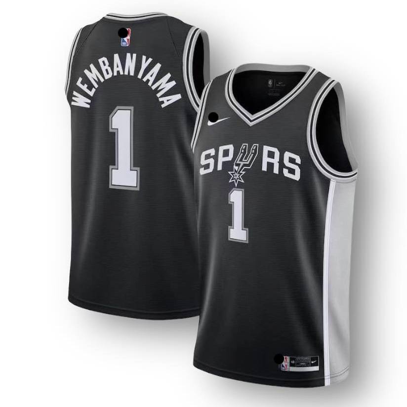 Wembanyama San Antonio Spurs Black