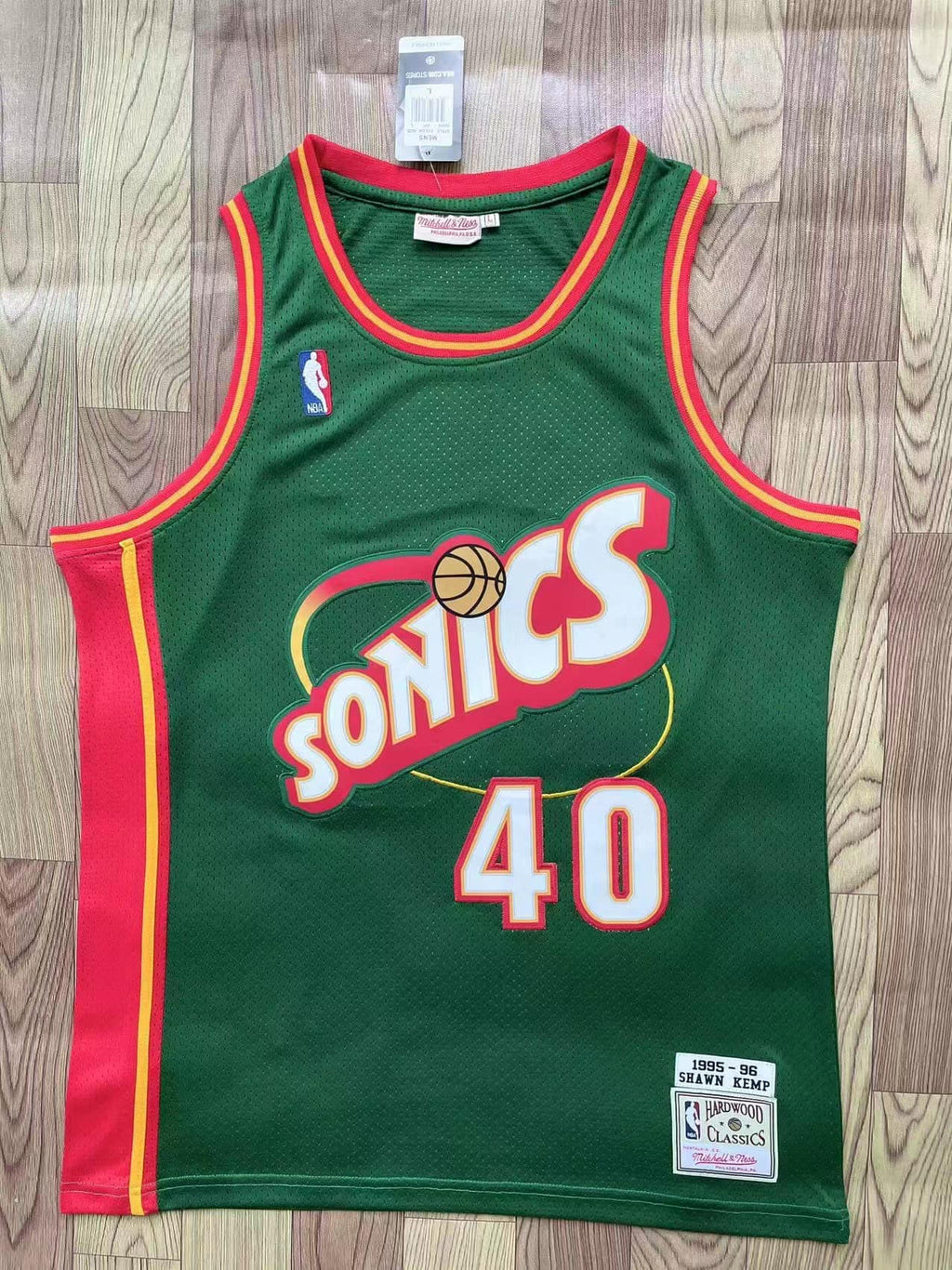 Shawn Kemp Seattle Supersonics Hardwood Classics Throwback NBA Swingman Jersey