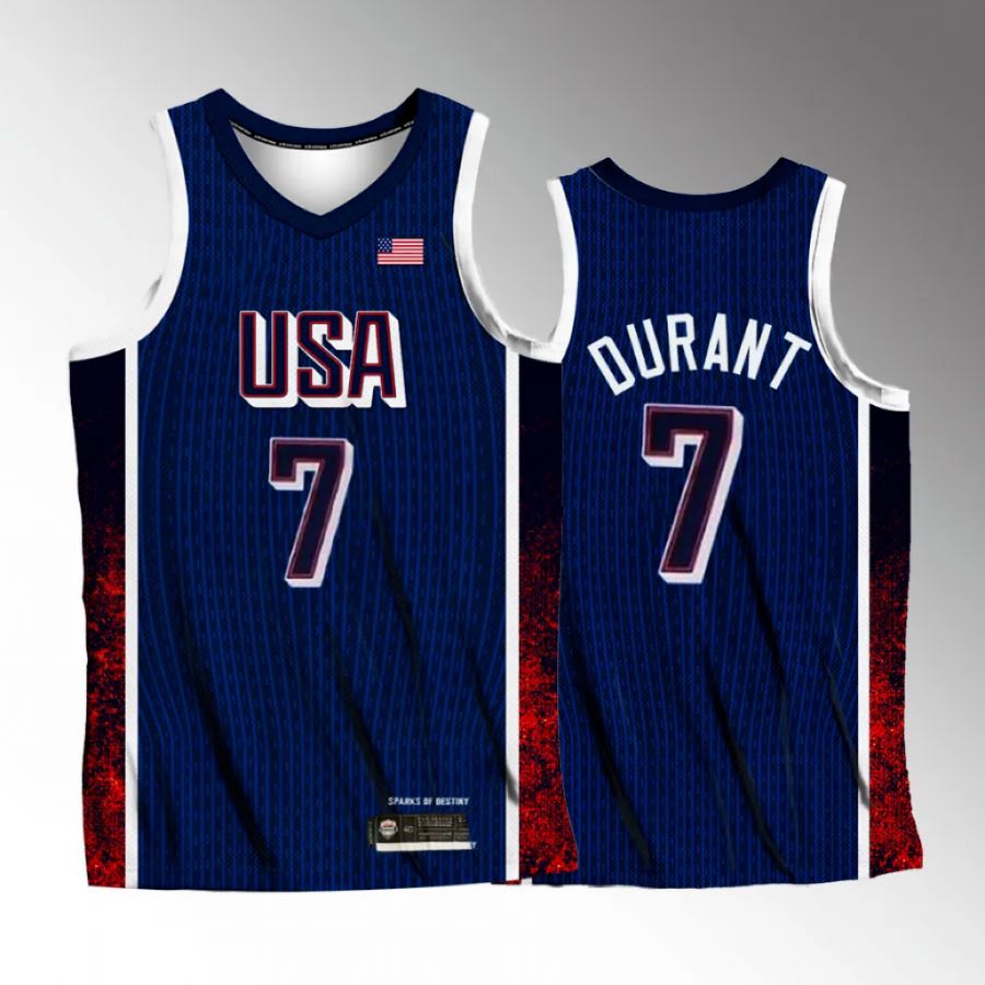 Nike USA Olympic basketball Kevin Durant #7 blue jersey