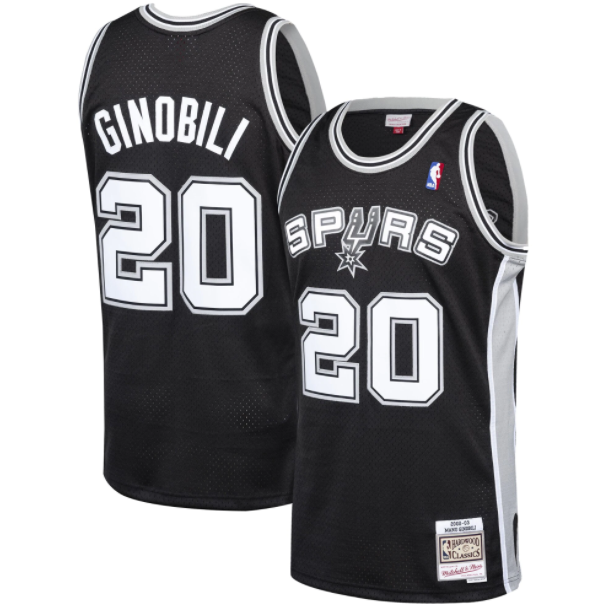 Retro Manu Ginobili San Antonio Spurs