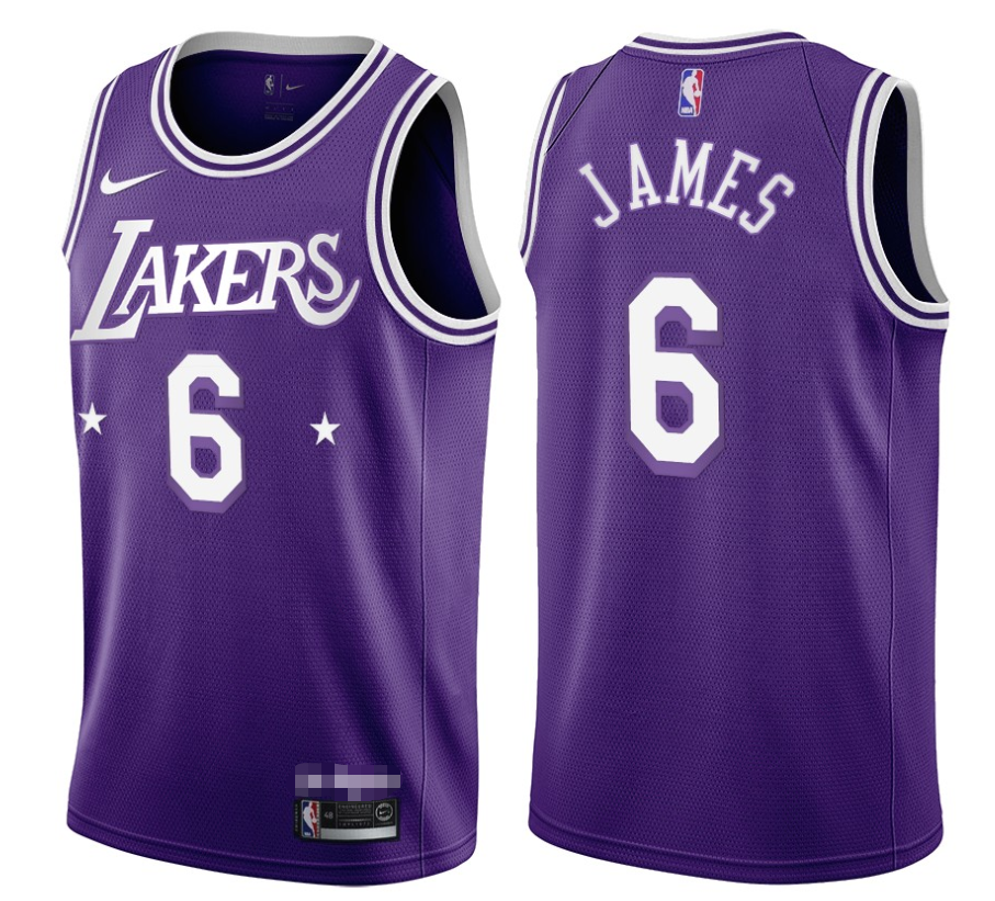 LA Lakers LeBron James Purple 2021/22 Swingman Jersey - City Edition ...