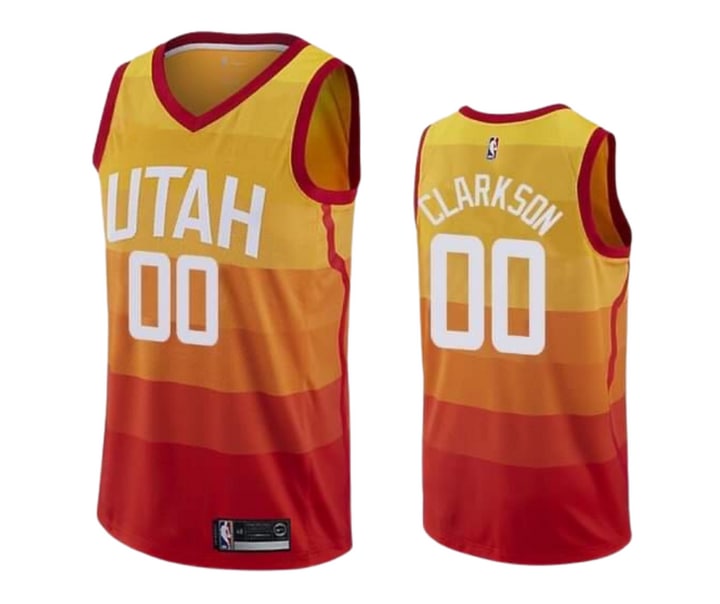 Utah Jazz Jordan Clarkson Orange – The Sports Portal | Quality Jersey Shop